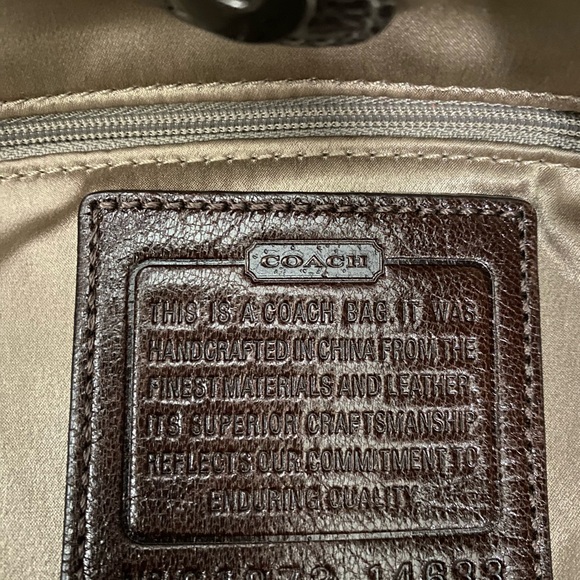 Coach XL Limited Edition Dylan Bronze Metallic Distressed Whipstitch Tote - Picture 14 of 15